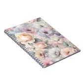 Elegante Rose Blossoms SpiralNotebook Notizblock (Rechte Seite)