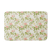Elegante Rose Blüh Badematte (Vorderseite)