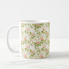 Elegante Rose Blüh Kaffeetasse
