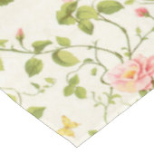 Elegante Rose Blüh Tischdecke (Schrägansicht)