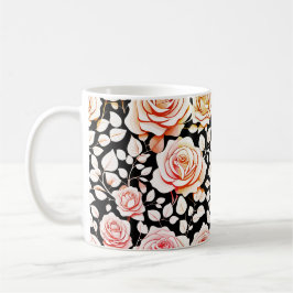 Elegante Rose blüht Kaffeetasse