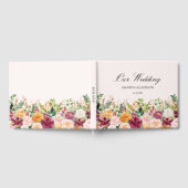 Elegante Rose Blume Blumenzwiebeln Gästebuch (Voll)