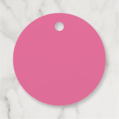 Elegante Rose Blume Custom Wedding Geschenkanhänger (Rückseite)