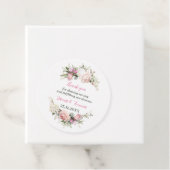 Elegante Rose Blume Custom Wedding Geschenkanhänger (Beispiel)