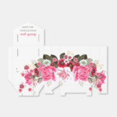 Elegante Rose Blume Custom Wedding Geschenkschachtel (Ungefaltet)