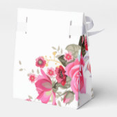 Elegante Rose Blume Custom Wedding Geschenkschachtel (Rückseite)