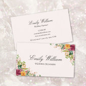 Elegante Rose Blume Floral Botanisch Visitenkarte