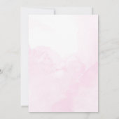 Elegante Rose Blume maßgeschneiderte Hochzeit Einladung (Rückseite)