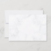 Elegante Rose Blume maßgeschneiderte Hochzeit Einladung (Rückseite)