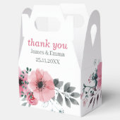 Elegante Rose Blume maßgeschneiderte Hochzeit Geschenkschachtel (Geöffnet)