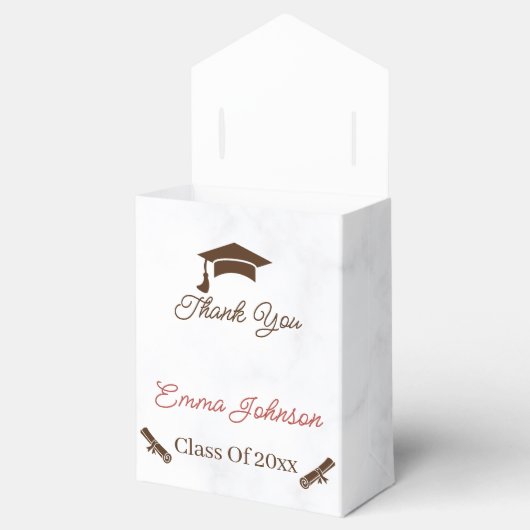 Elegante Rose Blume Maßgeschneiderter Abschluss Geschenkschachtel (Geöffnet)