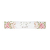 Elegante Rose Blume Personalisiert Einladungsbanderole (Flach)