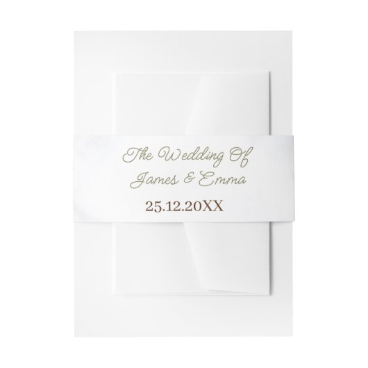 Elegante Rose Blume Personalisiert Einladungsbanderole (Vorderseite Beispiel)