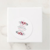 Elegante Rose Blume Personalisiert Hochzeit Geschenkanhänger (Beispiel)