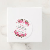 Elegante Rose Blume Personalisiert Hochzeit Geschenkanhänger (Beispiel)