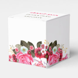 Elegante Rose Blume Personalisiert Hochzeit Geschenkschachtel