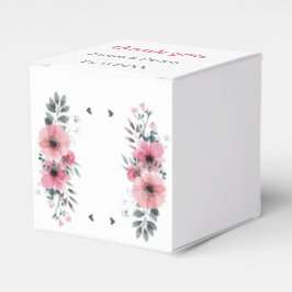 Elegante Rose Blume Personalisiert Hochzeit Geschenkschachtel