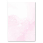 Elegante Rose Blume Personalisiert Hochzeit Tischnummer (Rückseite)