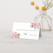 Elegante Rose Blume Personalisiert Hochzeitstisch