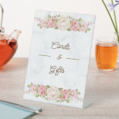 Elegante Rose Blume Sockelschild (In Situ)