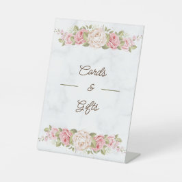 Elegante Rose Blume Sockelschild