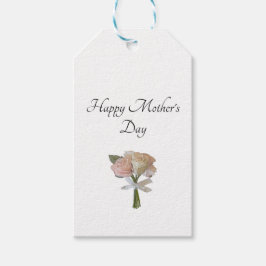 Elegante Rose Blumenbrunch zum Muttertag Party Geschenkanhänger