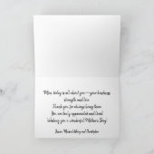 Elegante Rose BlumenMuttertag Feiertagskarte (Innenseite)