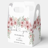 Elegante Rose Blumenzitter Hochzeit Geschenkschachtel (Geöffnet)