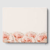 Elegante Rose Blush Champagne Wedding Gästebuch (Rückseite)