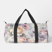 Elegante Rose Blüten Duffle Bag (Vorderseite)