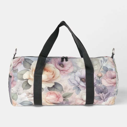 Elegante Rose Blüten Duffle Bag (Rückseite)