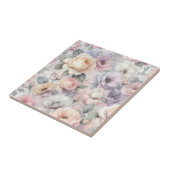 Elegante Rose Blüten Fliese (Seite)