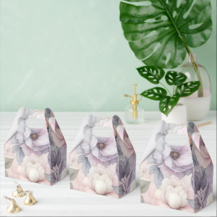 Elegante Rose Blüten Geschenkschachtel