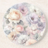 Elegante Rose Blüten Getränkeuntersetzer (Vorne)