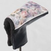 Elegante Rose Blüten Golf Headcover (3/4 Vorderseite)