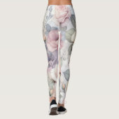 Elegante Rose Blüten Leggings (Rückseite)