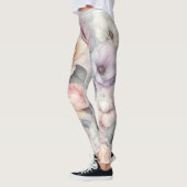 Elegante Rose Blüten Leggings (Links)