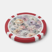 Elegante Rose Blüten Pokerchips (Einzeln)