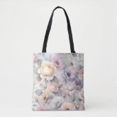 Elegante Rose Blüten Tasche (Vorderseite)