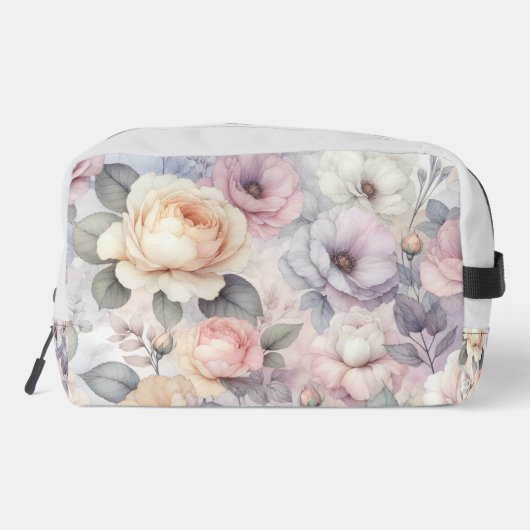 Elegante Rose Blüten Waschbeutel (Rückseite)