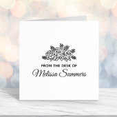 Elegante Rose Bouquet Blume vom Schreibtisch Permastempel