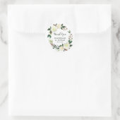 Elegante Rose Bouquet Runder Aufkleber (Tasche)