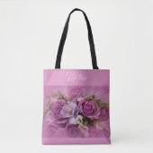 Elegante Rose Bouquet Tasche (Vorderseite)