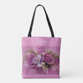 Elegante Rose Bouquet Tasche (Rückseite)