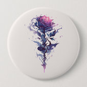 Elegante Rose Button (Vorderseite)