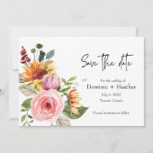 Elegante Rose Chic und Foto Hochzeit Einladung (Vorderseite)