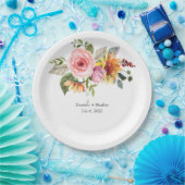 Elegante Rose Chic Wedding Pappteller (Party)