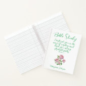 Elegante Rose Christlich Bibelstudie Notizblock (Innenseite)
