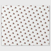 Elegante Rose Corsage Geschenkpapier (Flach)