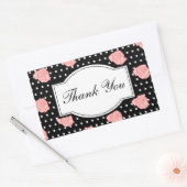 Elegante Rose Danke Stickers (Umschlag)